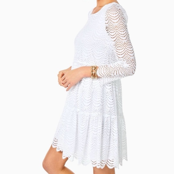 NEW Lilly Pulitzer Geanna Scallop Swing Dress - Picture 2 of 7